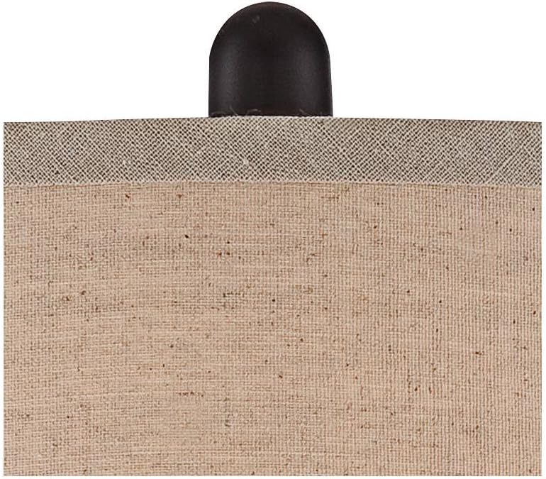 Ben Farmhouse Traditional Table Lamps 25" High Set of 2 Dark Bronze Brown Metal Beige Linen Drum Shade Decor for Living Room Bedroom House Bedside Nightstand Home Office Family - Regency Hill - - 