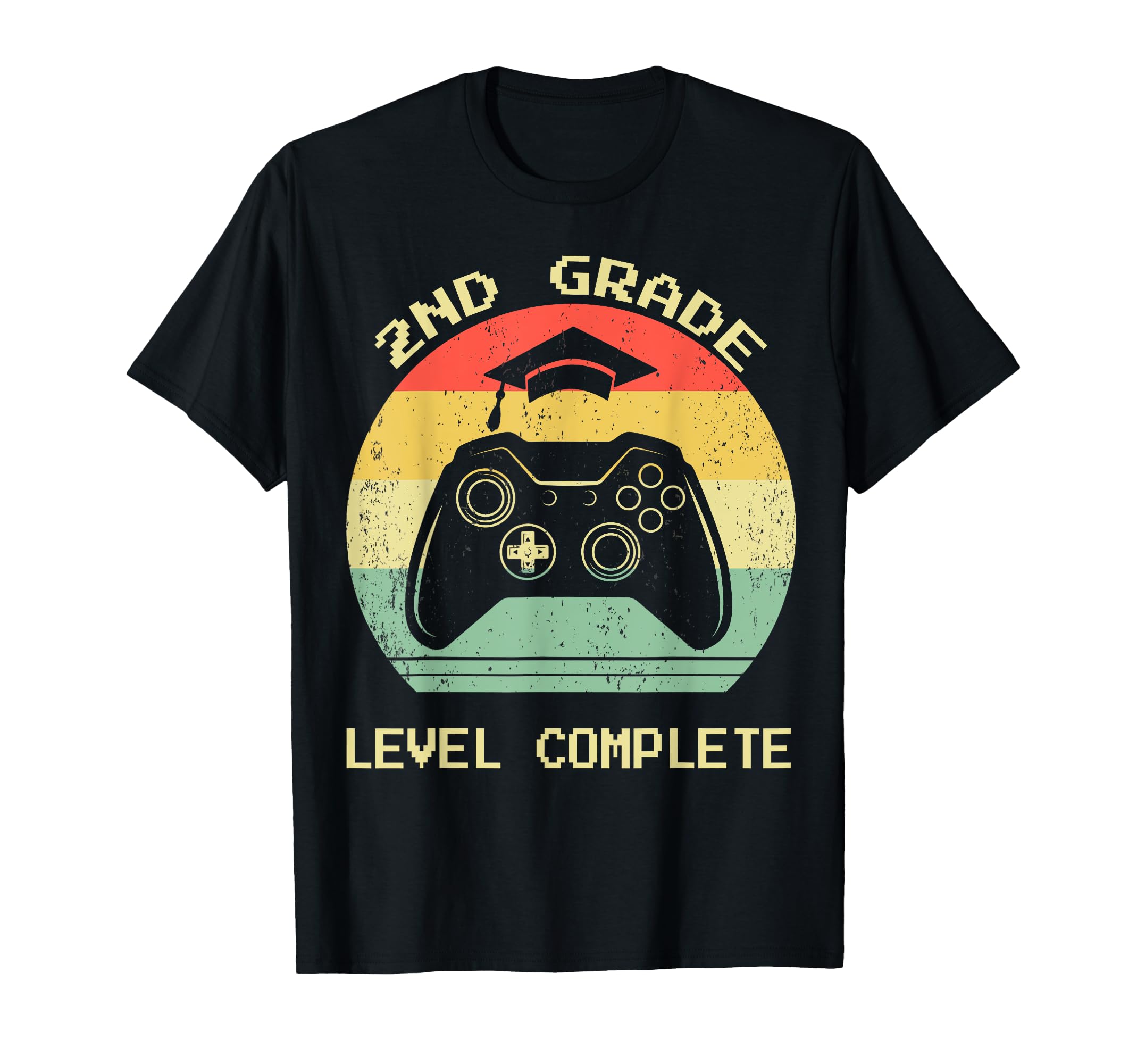 Second 2nd Grade Graduation Level Complete Video Gamer Gift T-Shirt