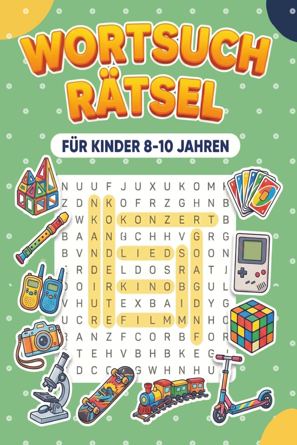 Wortsuche Puzzelbuch für Kinder 8-10 Jahre: 100 herausfordernde Wortsuchen – mit größeren Wörtern, kindgerechten Themen und Lernwert für Grundschulkinder 8-10 Jahre