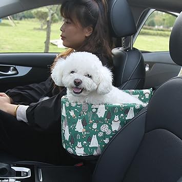 GAH Lightweight Dog Car Seat Booster Seat Supplies Console Outdoor Travel