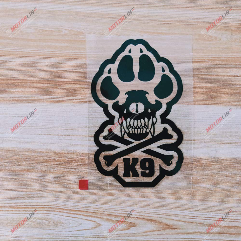 Buy 6'' Black K9 Unit Decal Sticker K9 Dog Paw Car Vinyl dieCut no