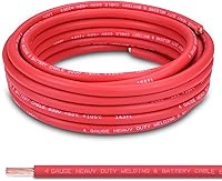 Vista 18 de Cable de Batería Calibre 2/0, 10 Pies Rojo + 10 Pies Negro 2/0 AWG Cable de Alambre de Soldadura de Cobre Puro, para Automotriz, Batería, Solar y 10