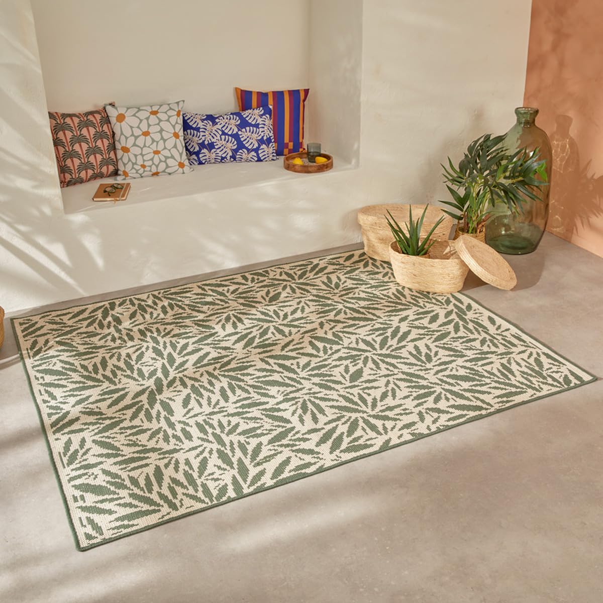 ATMOSPHERA CREATEUR D'INTERIEUR Tapis extérieur Ilanga 150 x 200 cm Vert