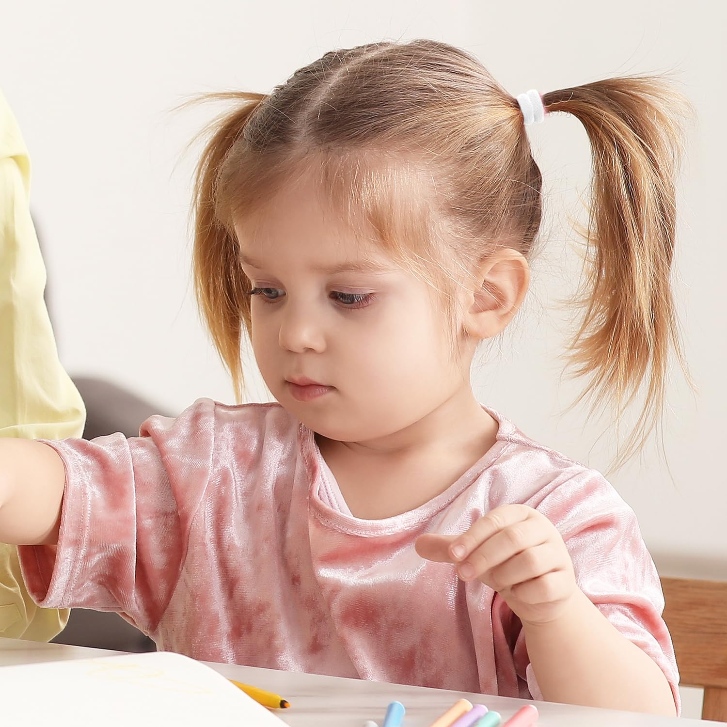 100 Élastiques à Cheveux pour Bébés, Blancs | Accessoires Cheveux Filles, Nourrissons, Enfants