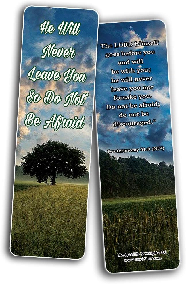 NewEights Encounter God's Promises Bible Bookmarks (60-Pack) - Perfect Giftaway for Sunday School and Ministries - Stocking Stuffers for Kids, Teens, Unisex Adults, Religious Individuals