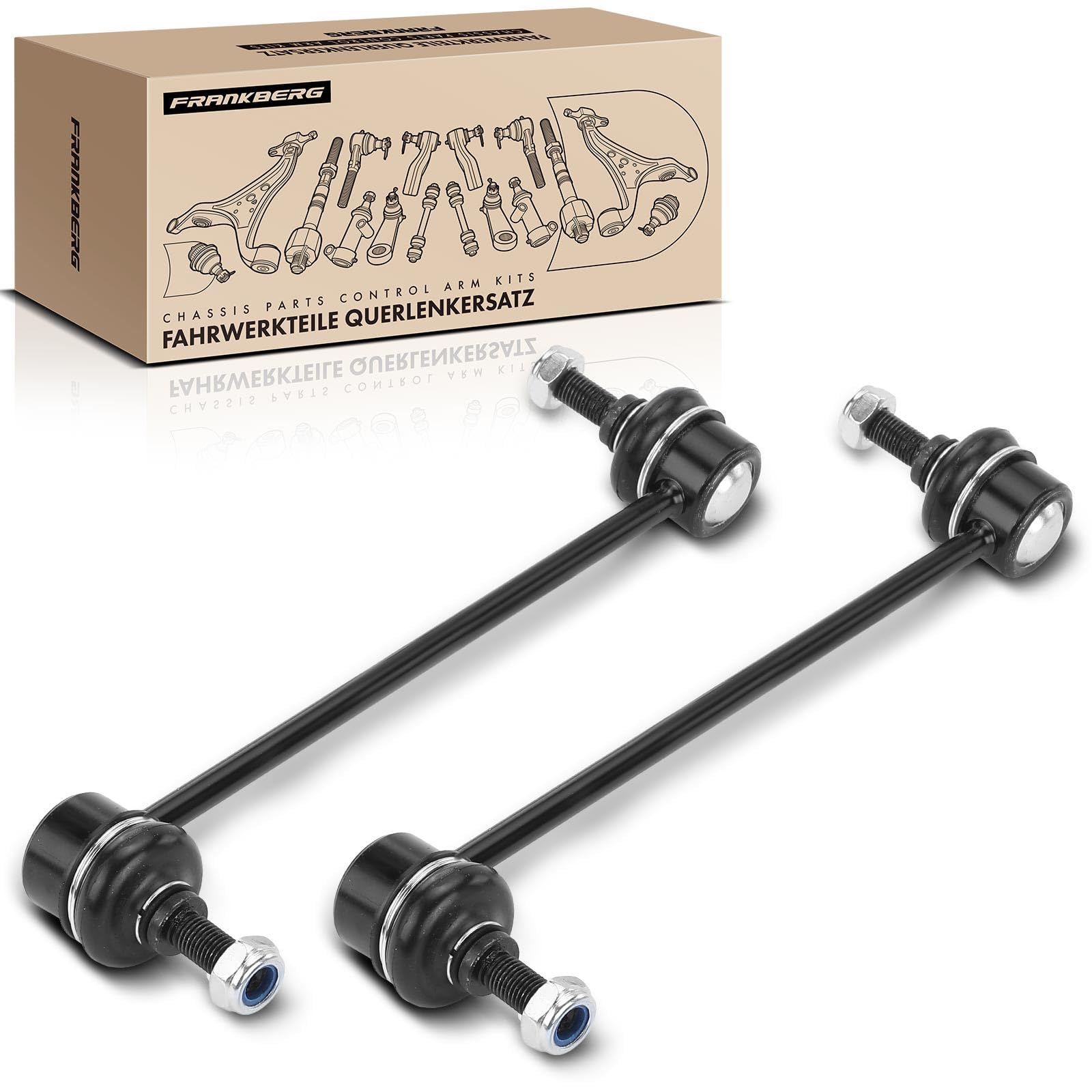 Frankberg 2x Koppelstange Vorne Links Rechts Kompatibel mit i10 PA 1.0L-1.2L 2007-2013 i10 BA IA 1.2L 1.0L 2013-2017 Picanto SA 1.1L 1.0L 2004-2011 Replace# 5484007000