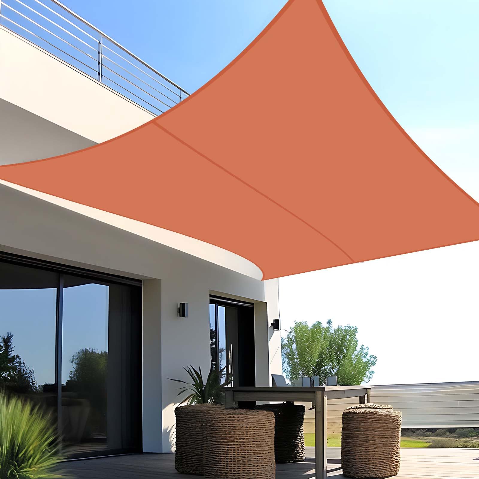SUNNY GUARD Toldo Vela de Sombra Impermeable 3x3x3m Triangular a Prueba de Viento protección UV para Patio,Jardín, Exteriores, Terraza, Color Arena — view 21