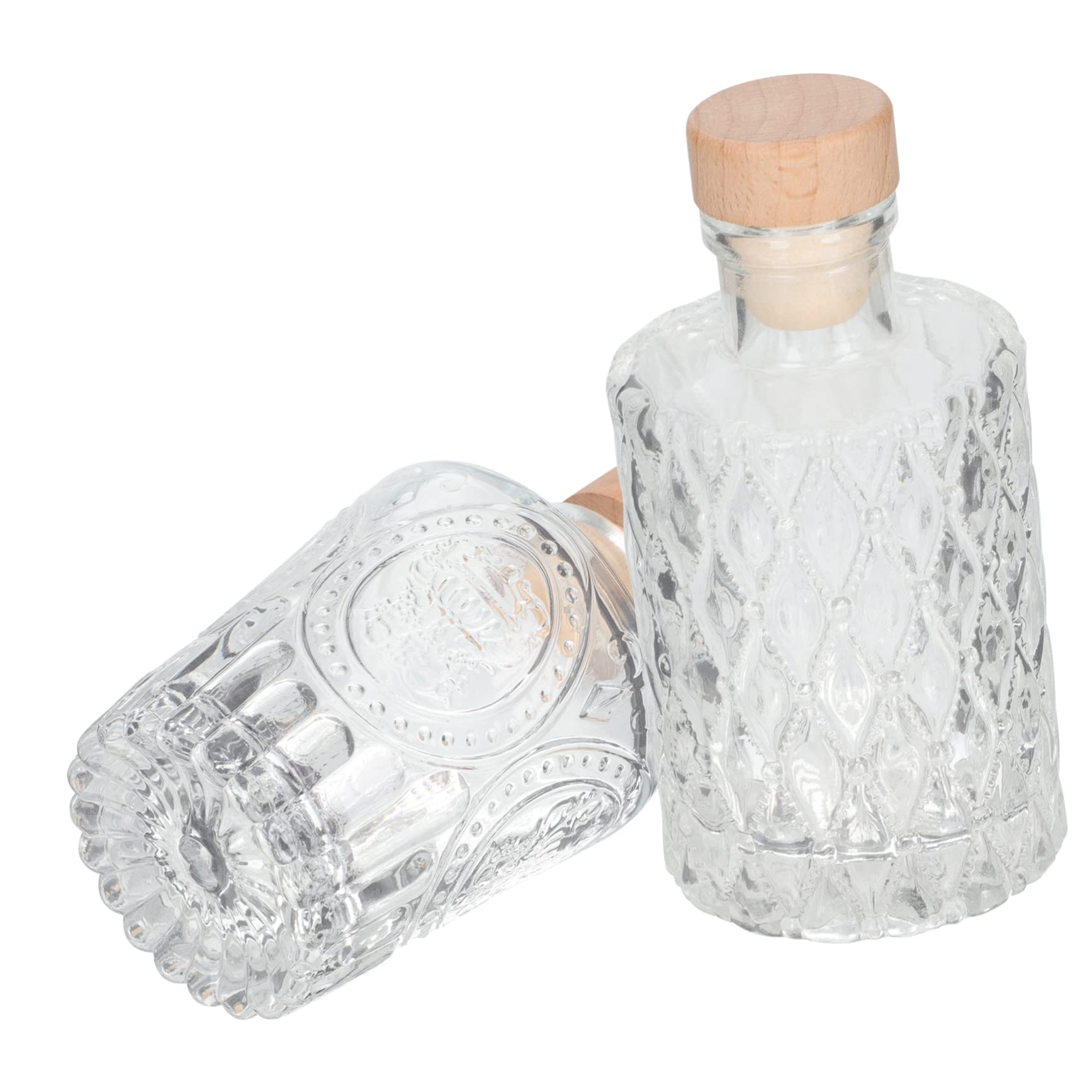 Botellas de vino para su mesa: pack de 2 piezas PRETYZOOM de vidrio transparente y reutilizable