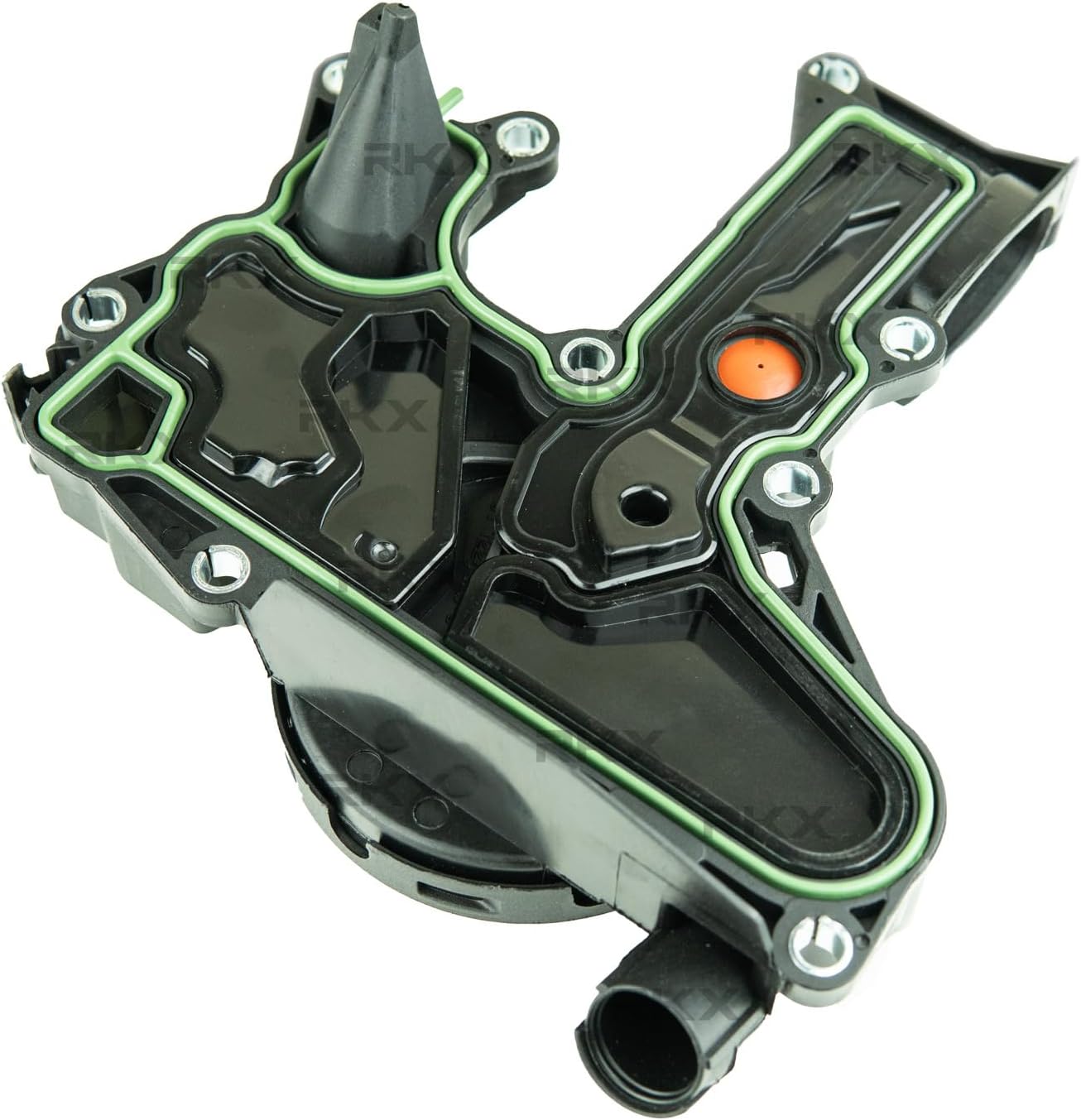RKX Upgraded Oil Separator PCV Valve Assembly Compatible With Select Audi 2.0T Vehicles 06H103495AK A4 A5 A6 Q5 Q3