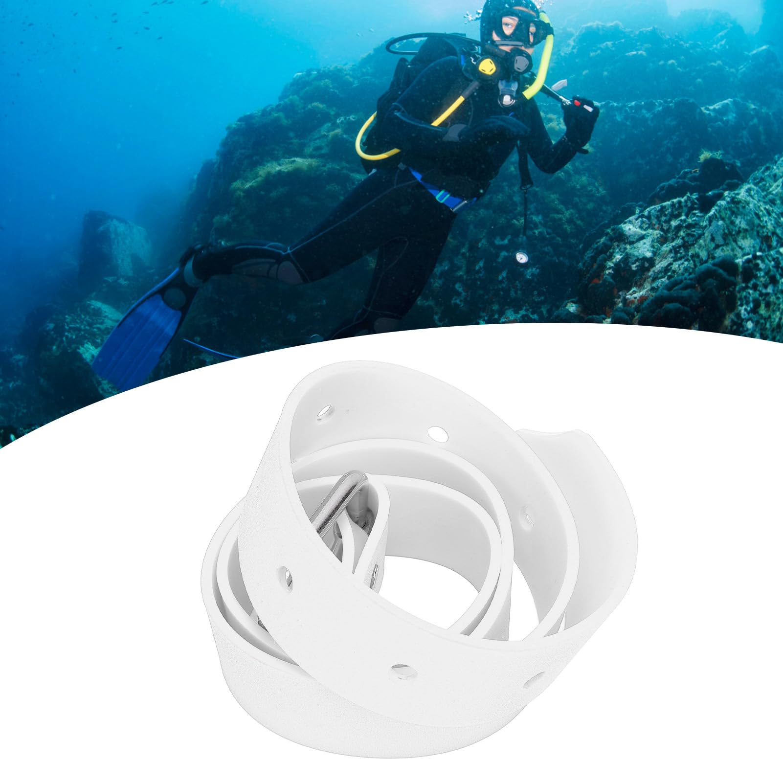 Nurkowanie pasa na masę silikonową Freediving Pas z szybkim uwalnianiem klamry do nurkowania na nurkowaniu