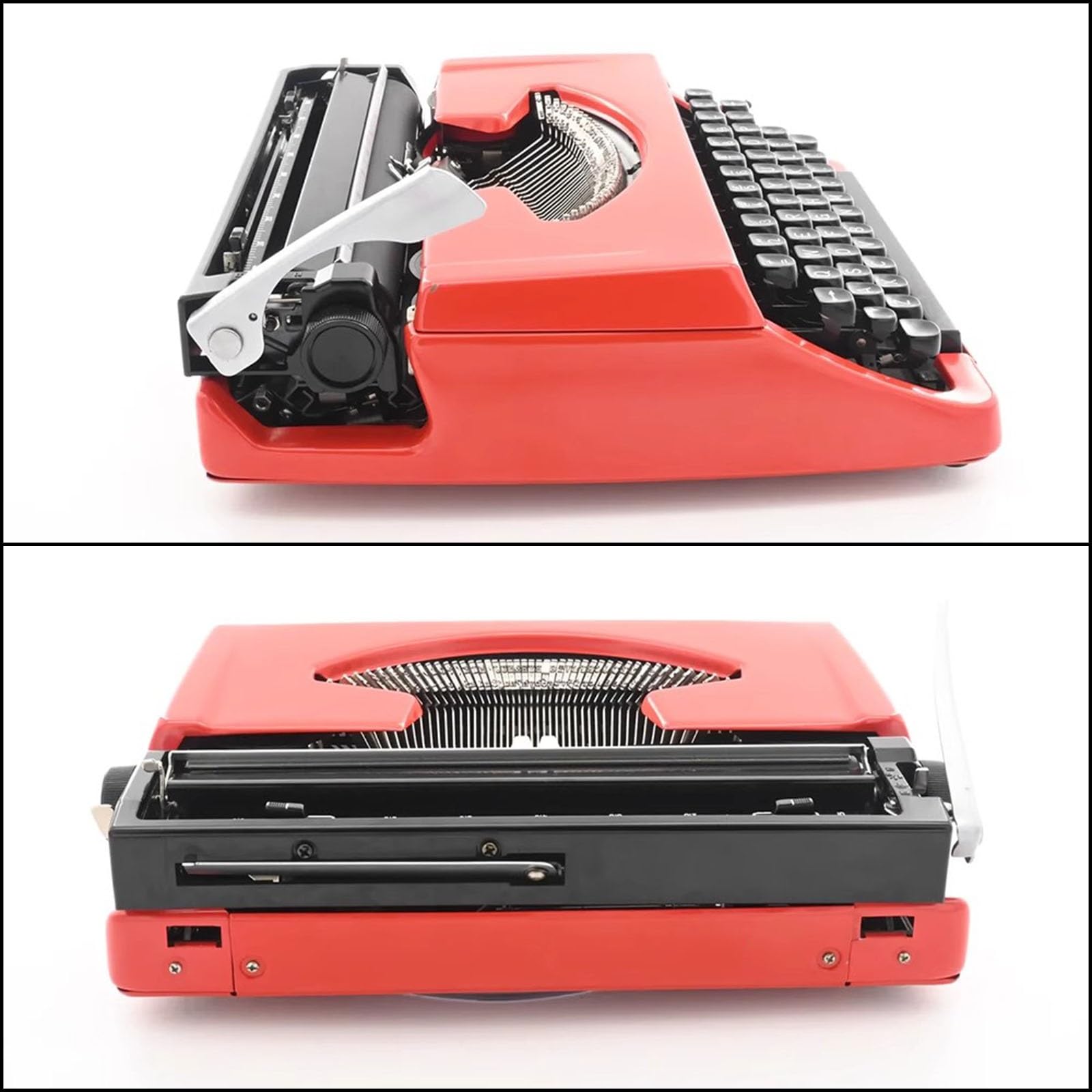 Macchina da Scrivere Meccanica - Macchina da Scrivere Manuale Inglese Portatile retrò per Scrittura Creativa, restauro Artigianale ed Esperienza Glamour Vintage nello Studio del Produttore