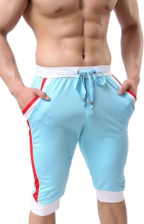 BRAVE PERSON Mens Fashion Sports Pants Gym Shorts Leisure Cropped Trousers