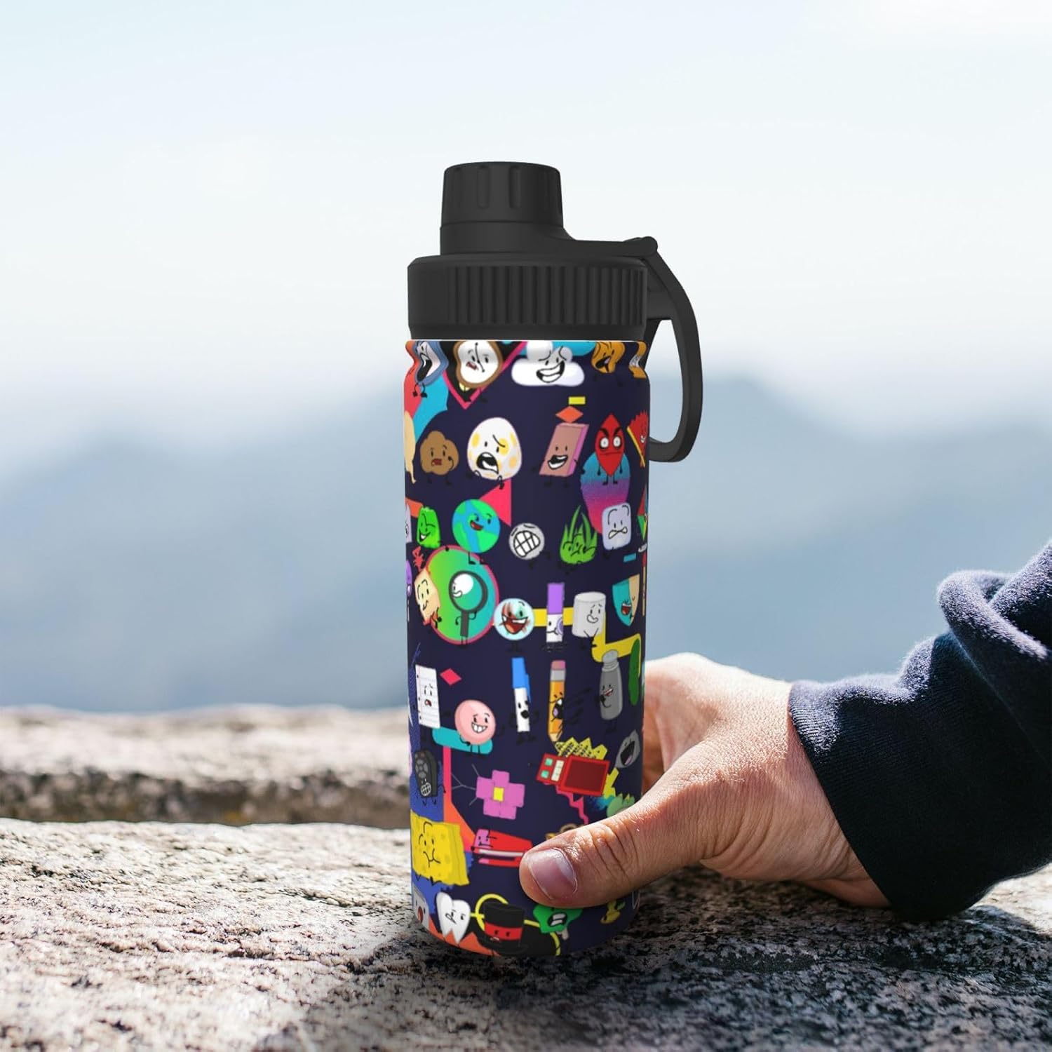 Insulated Cups With Handle, Sports Water Kettle, Water Bottle Insulated 18oz