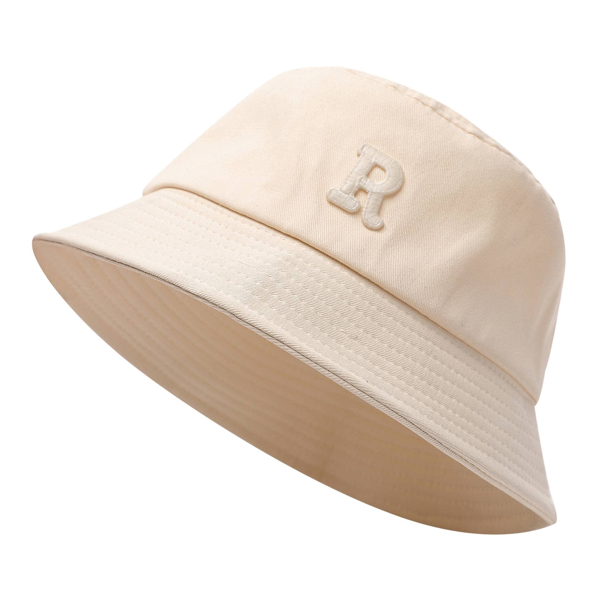 TRABIG Sombrero Pescador para Hombre y Mujer Puro Algodón, Bucket Hat Unisex Plegable Gorro Pescador Sombrero de Sol para Playa Trecking Camping