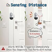 Vista 3 de 120 DB Door Window Alarm for Inground Pools - Magnet Pool Security System ZA-009