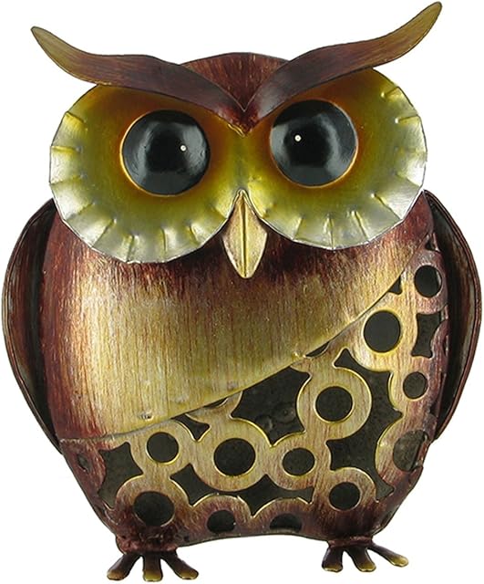 Small Owl Metal Decor - Home Ornament - H11cm
