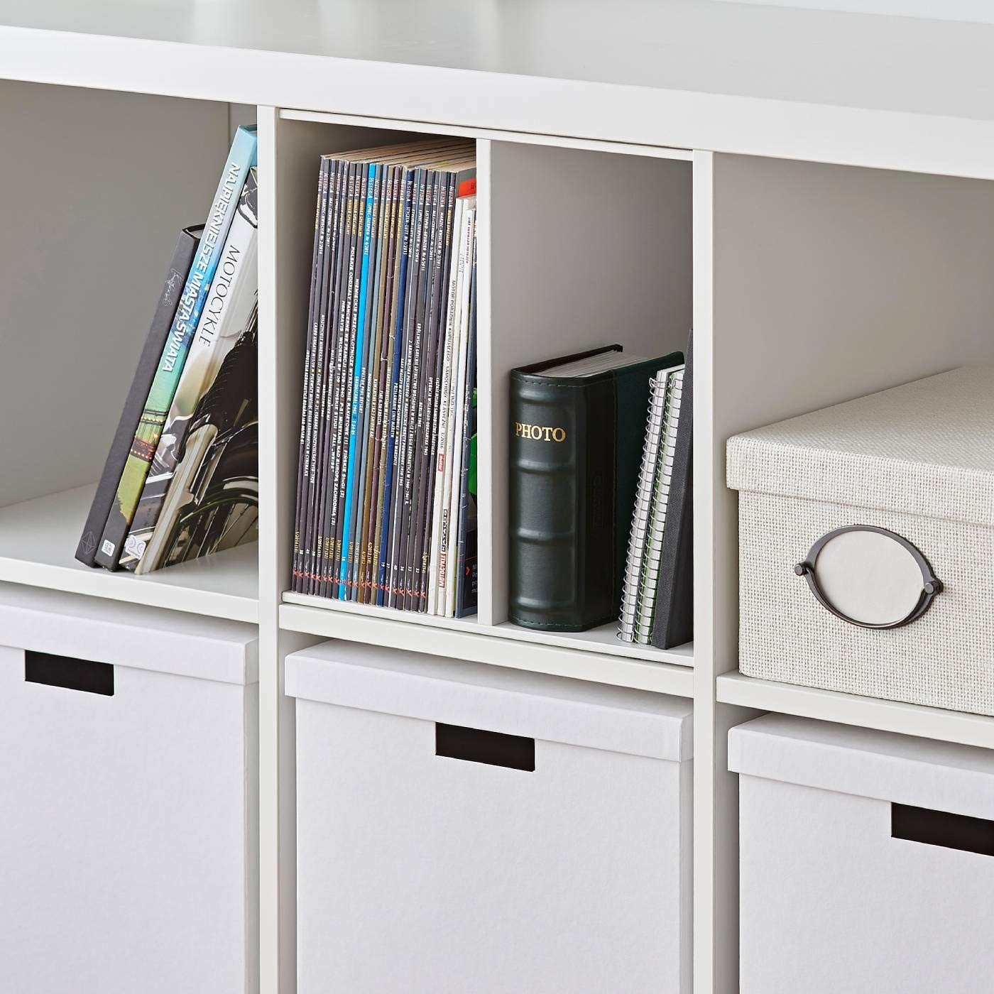 Ikea Kallax - Inserto con 1 base, 33 x 33 cm, colore: Bianco