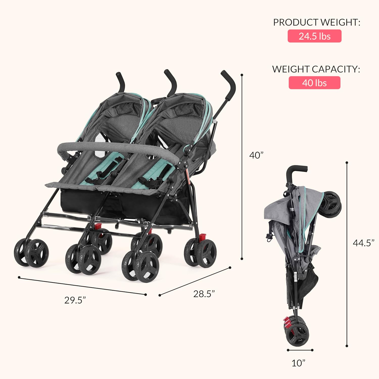 Effortless Adventures: Dream On Me Volgo Twin Baby Stroller Review