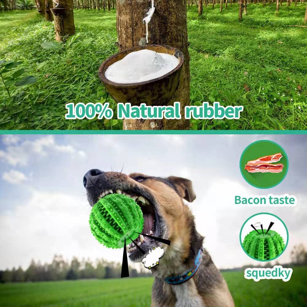 EASTBLUE Quietschendes Hundespielzeug Aus Naturkautschuk – Für Aggressive Kauer, 13,7x7,9 Cm, Langlebig