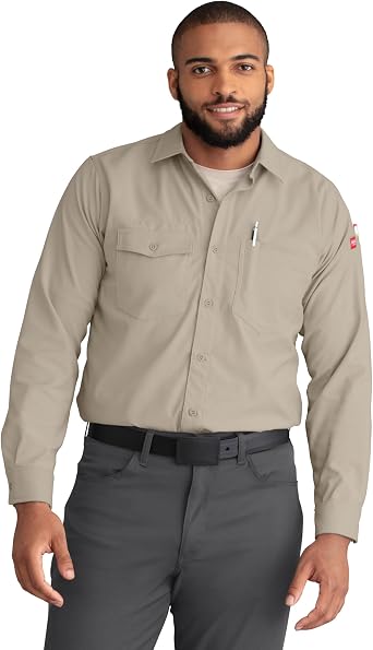 Red Kap Men's Cooling Long Sleeve Work Shirt