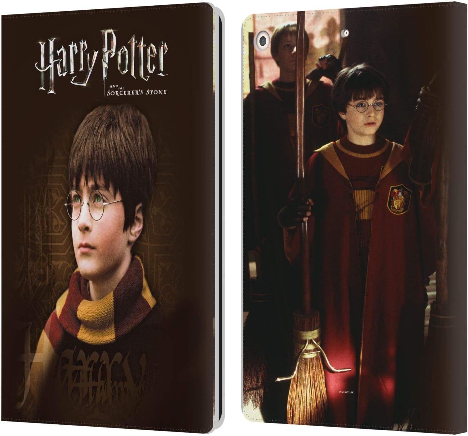 Head Case Designs Officially Licensed Harry Potter Scarf Sorcerer's Stone II Leather Wallet Case Compatible with Apple iPad 10.2 2019/2020/2021