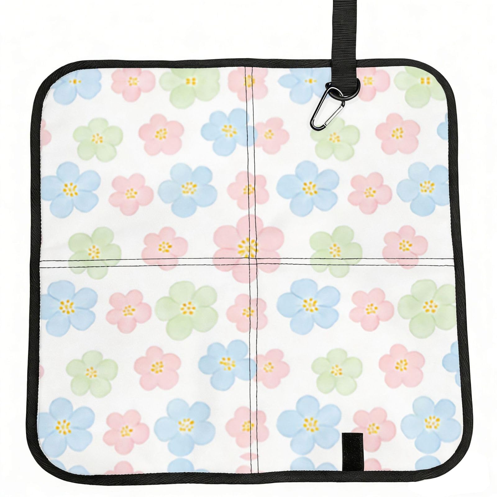 DUYIOKH Pastel Confetti Print Foldable Portable Seat Cushion for World Cup Games, Camping and Outdoor Activities
