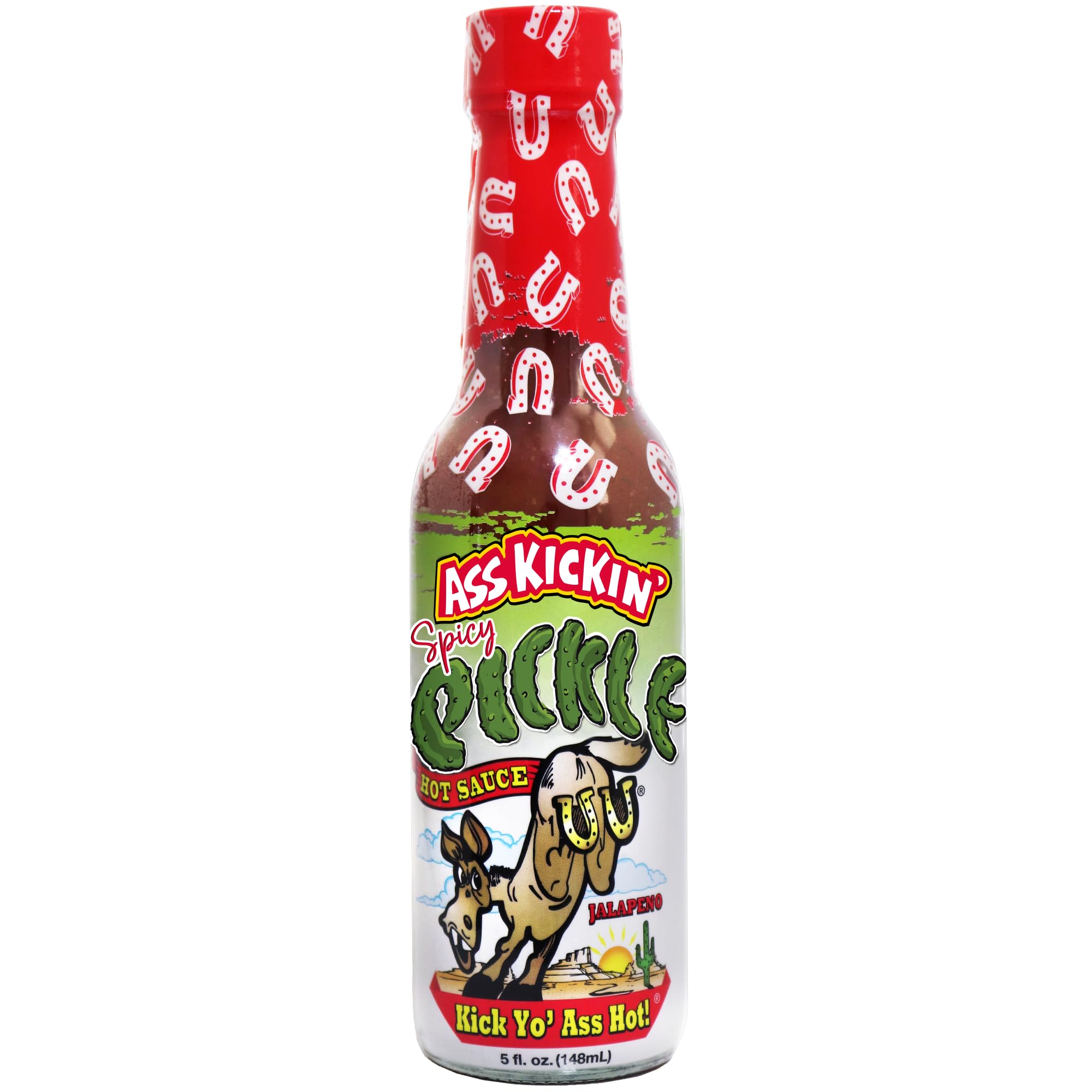 Amazon.com: ASS KICKIN' Spicy Pickle Hot Sauce - 5 oz Premium