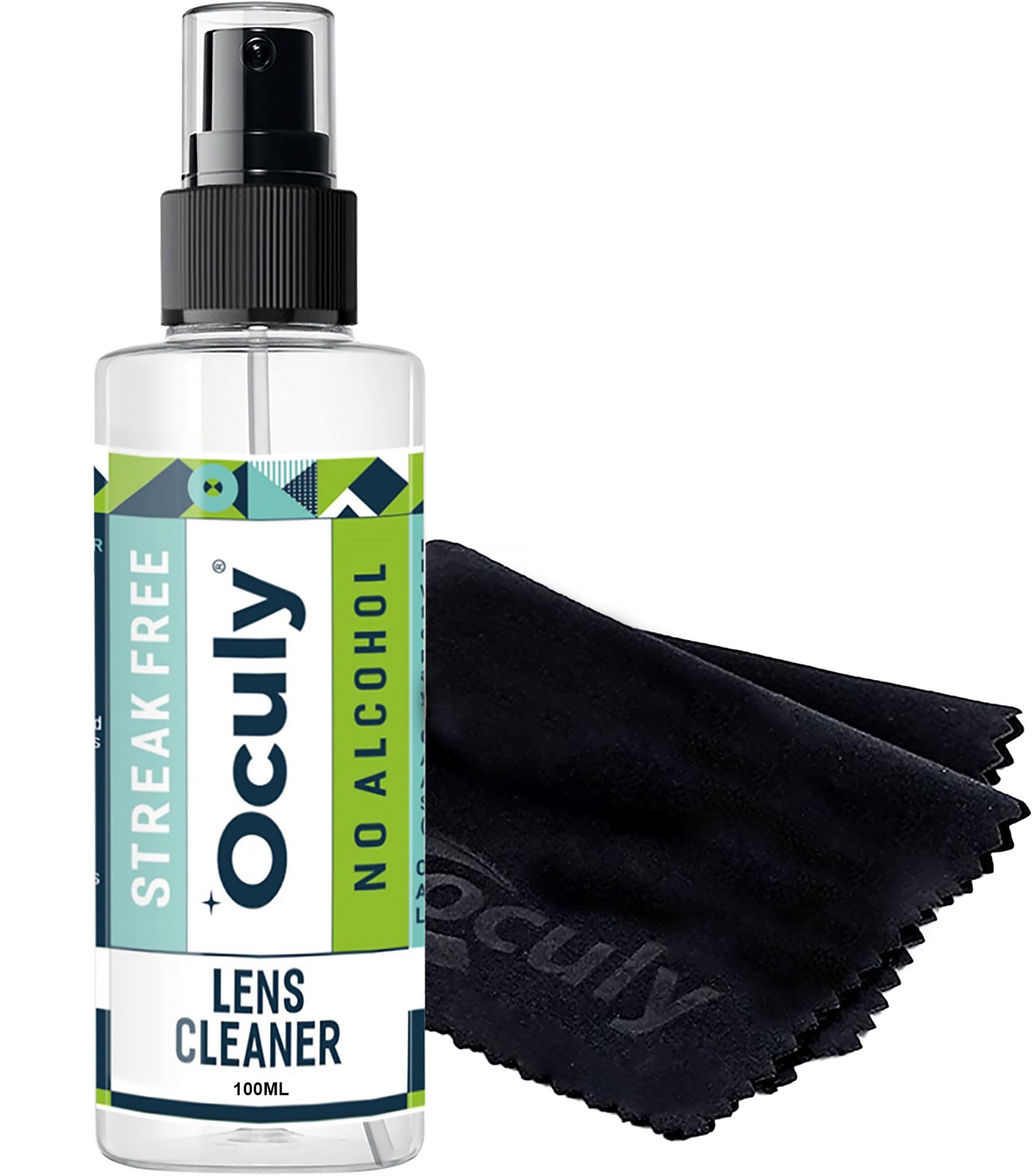Lens Cleaner Kit with 1 Microfiber Cloths, Streak Free No Alcohol Formula, 100ml Spray Bottle for Glasses, Screens, Cameras Cleaning.-image-4