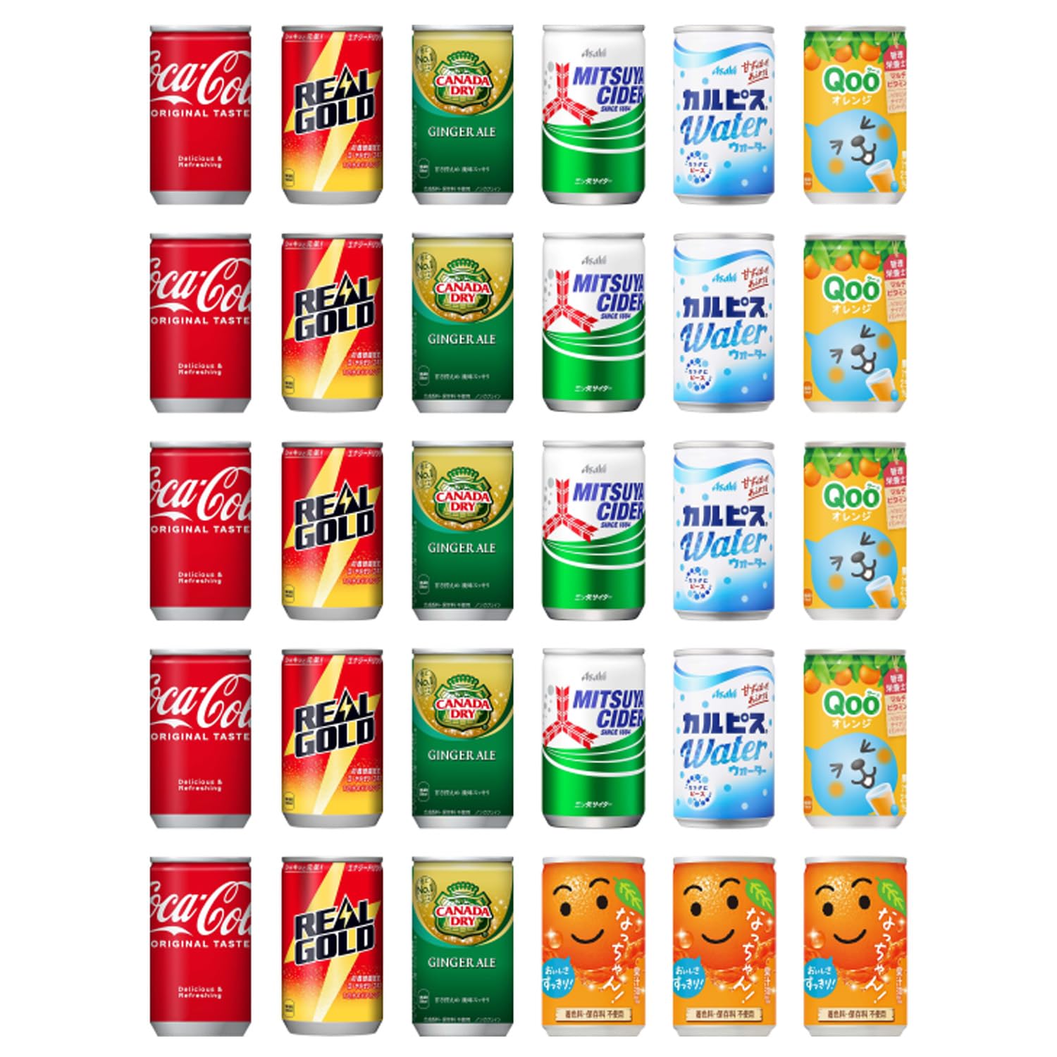 Amazon.co.jp: 炭酸飲料 ミニ 缶 160ml 7種 B 計30本 詰め合わせ