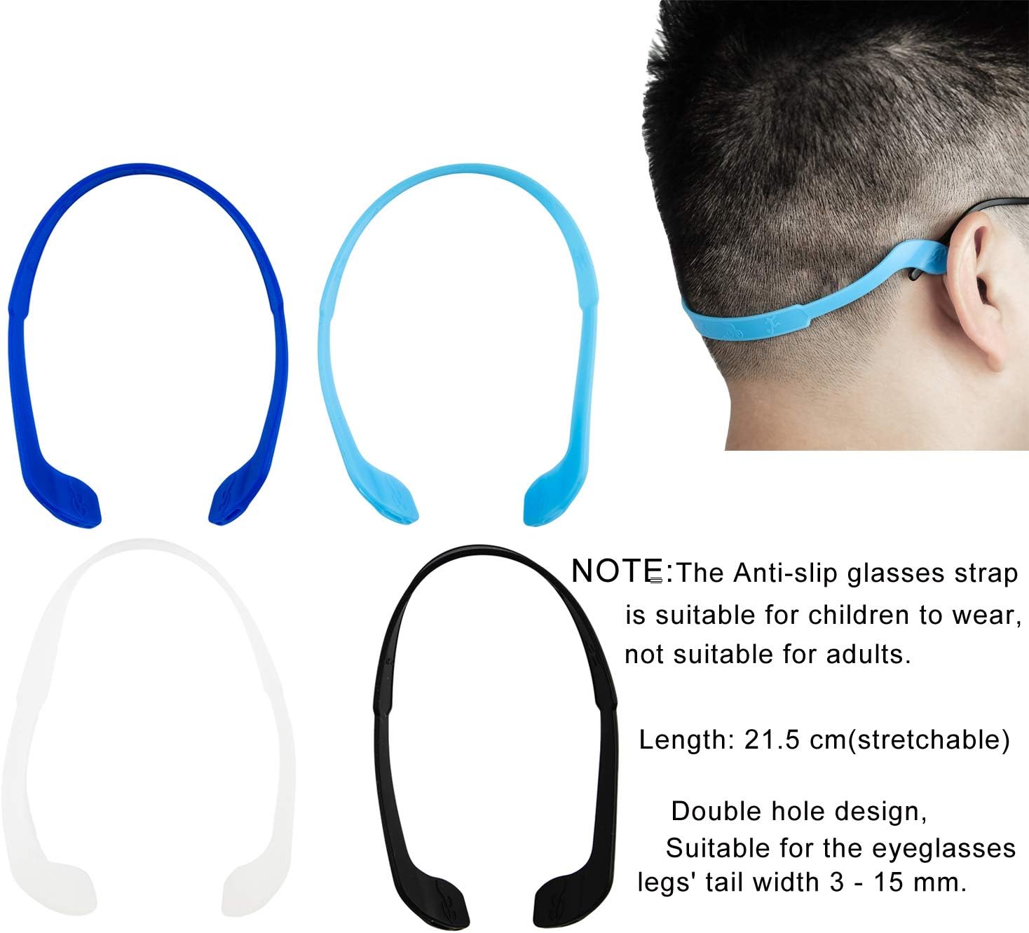 Flаѕh Dеаlѕ - 80% оƒƒ 12 Pairs Silicone Eyeglasses Temple Tips Sleeve Retainer with 4 Pcs Anti-slip Glasses Strap Sports Glasses Strap Holder for kids,Anti-Slip Round Comfort Glasses Retainers for Spectacle Sunglasses Read