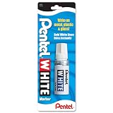 Pentel Permanent Marker, White, Broad Point, 1 Pack (100W) – view 1