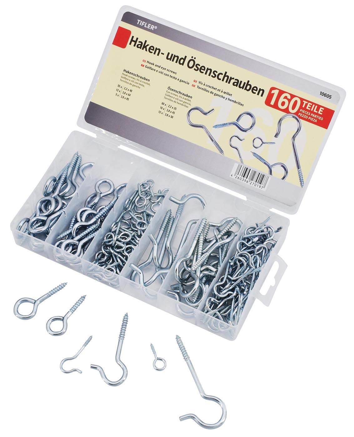 10 Ganci A Vite M6 Con Fusibile, Gancio Da Soffitto Con