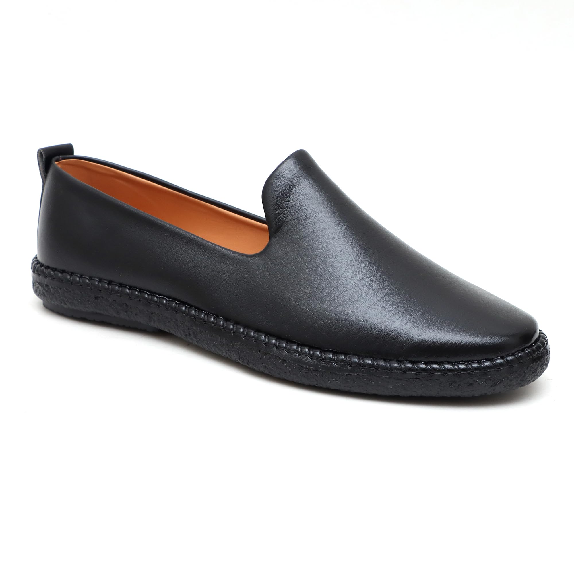 Premium Leather Ethnic Slip-On Mojari Shoes for Men, Black, Casual, Round Toe-image-16