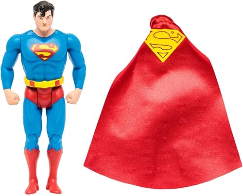 Miniatura 2 de DC McFarlane Toys, Multiverse, Figura de acción de Superman de 5 pulgadas con 5 puntos de articulaciones, figura coleccionable retro de la línea