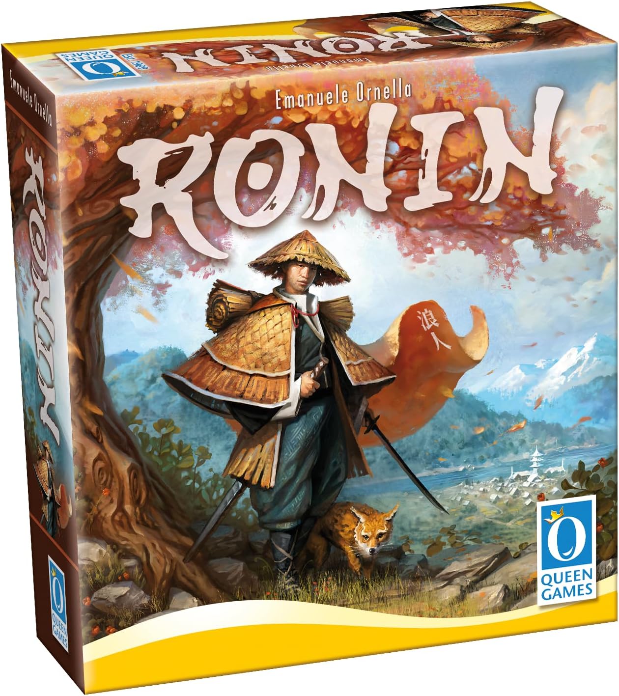 Queen Games - Ronin – tactical board game for connoisseurs and families – strategic control in feudal Japan – for 2-4 players, from 10 years old – high-quality board game