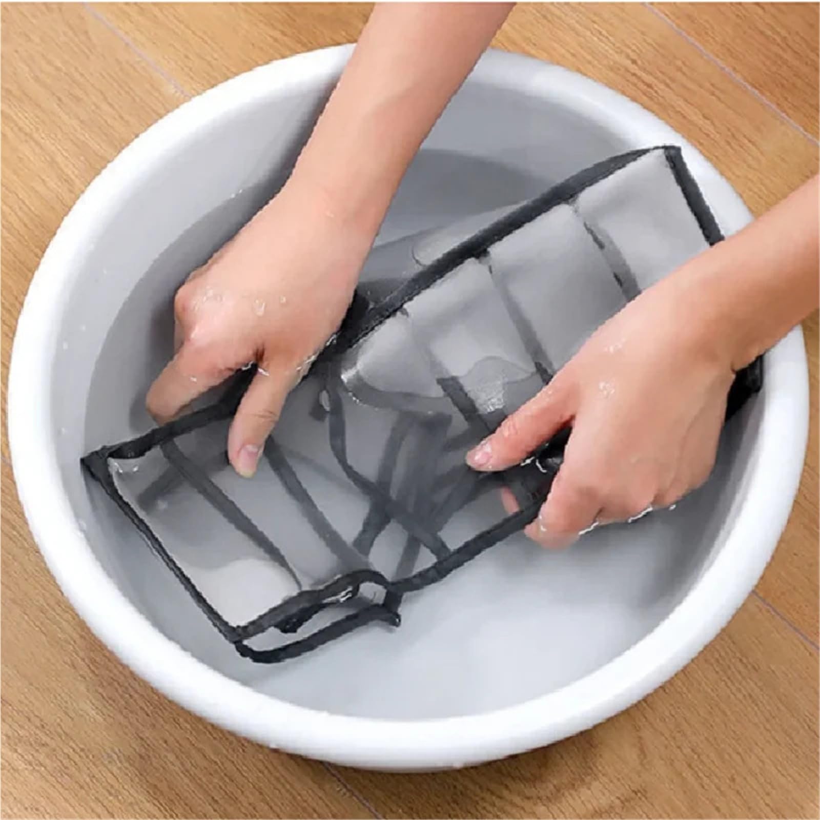 MRKU Boîte de Rangement pour sous-vêtements, Chaussettes et Soutiens-Gorge, compartimentée, Pliable, en Nylon Respirant, idéale pour la Maison ou Les dortoirs.