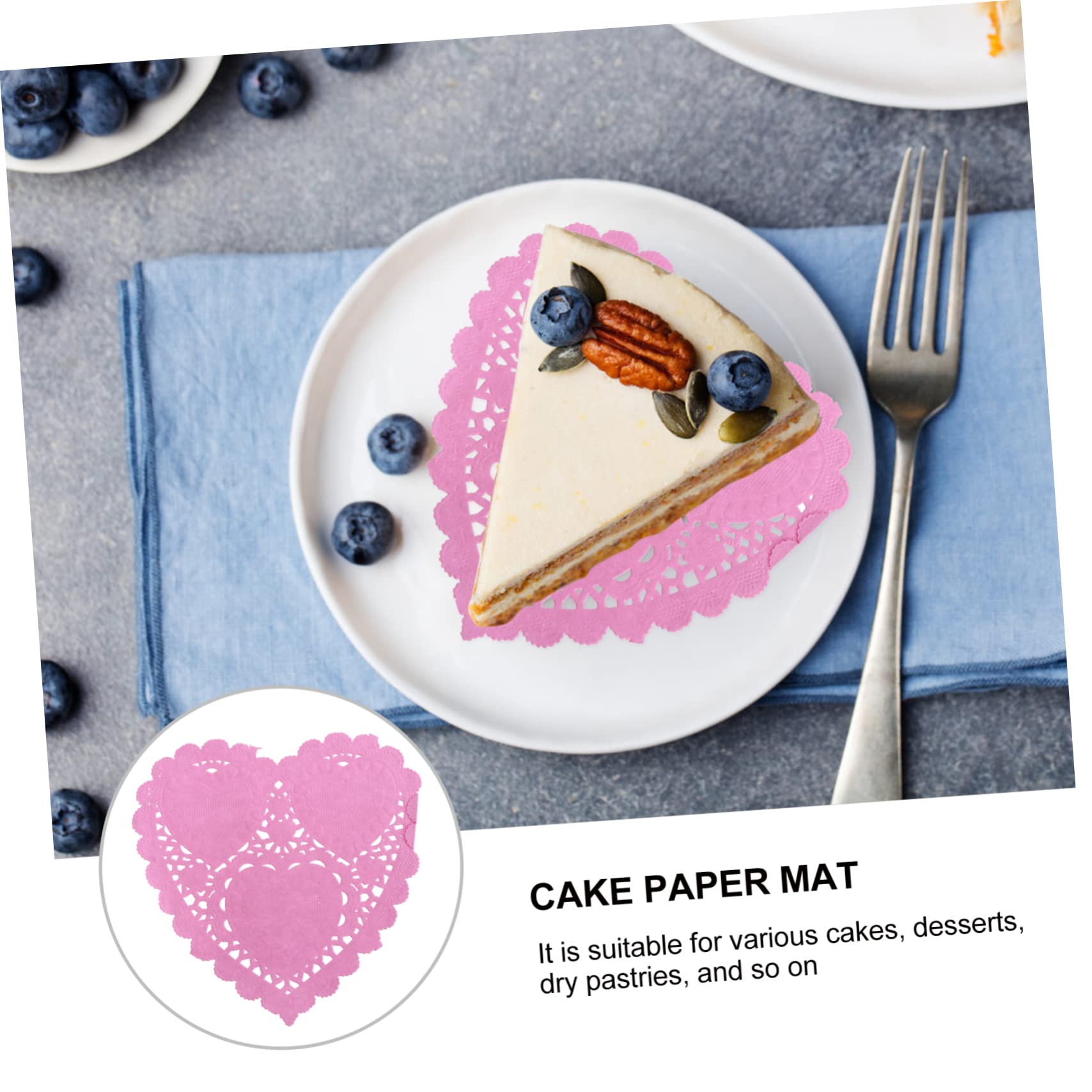 OUNONA 3 Series Bloc De Papel Tapetes De Comida Tapetes De Papel De Corazón Conformado Mini Decoración Mesa Diy Decoración Posavasos Decorativo Tapetes De San Valentin 300 Hojas*3