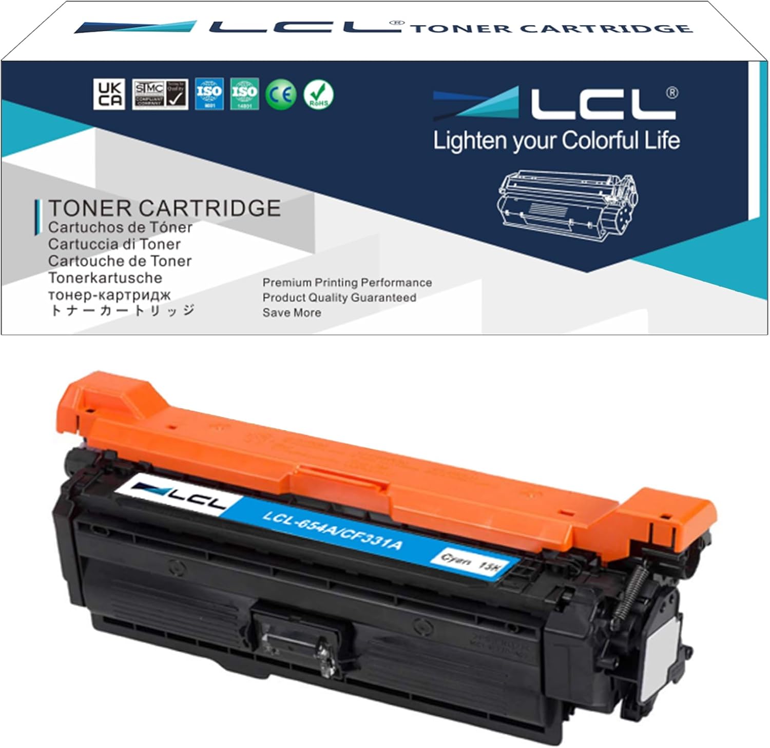 LCL Remanufactured Toner Cartridge Replacement for HP 654X CF330X M651 M651dn M651n M651xh (1-Pack Black)