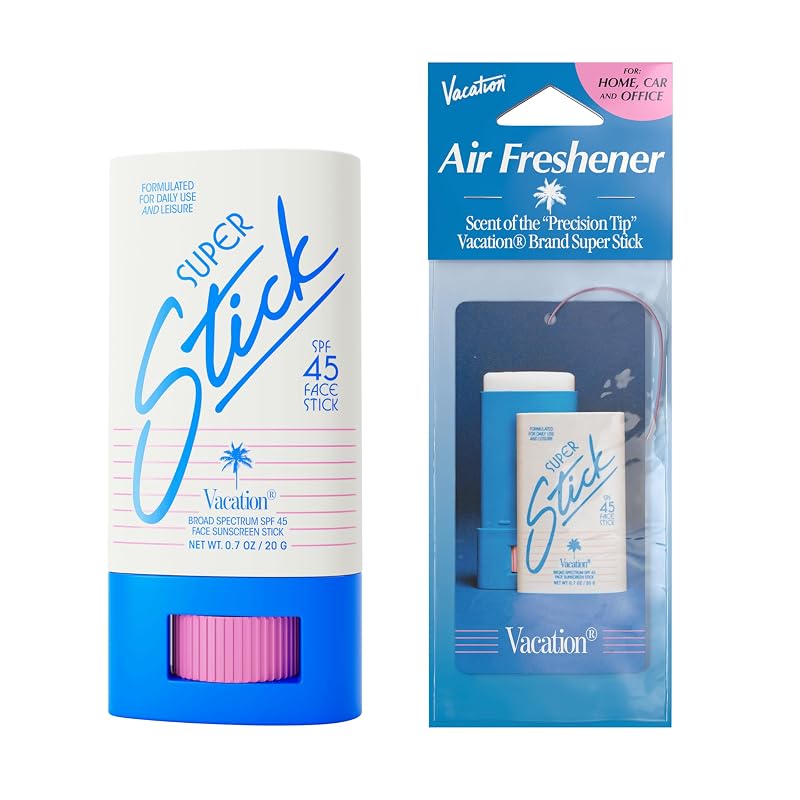 VACATION Super Stick FPS 45 para o rosto e aromatizador de ambiente, conjunto