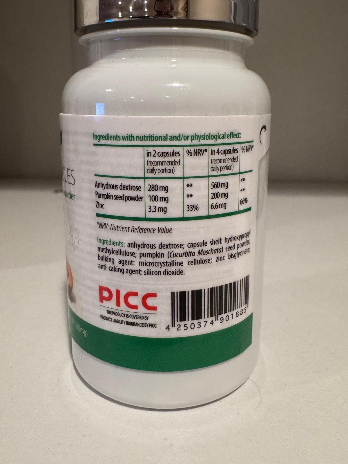 Amazon.com: Tiens Zinc Capsules with Pumpkin Seed Powder
