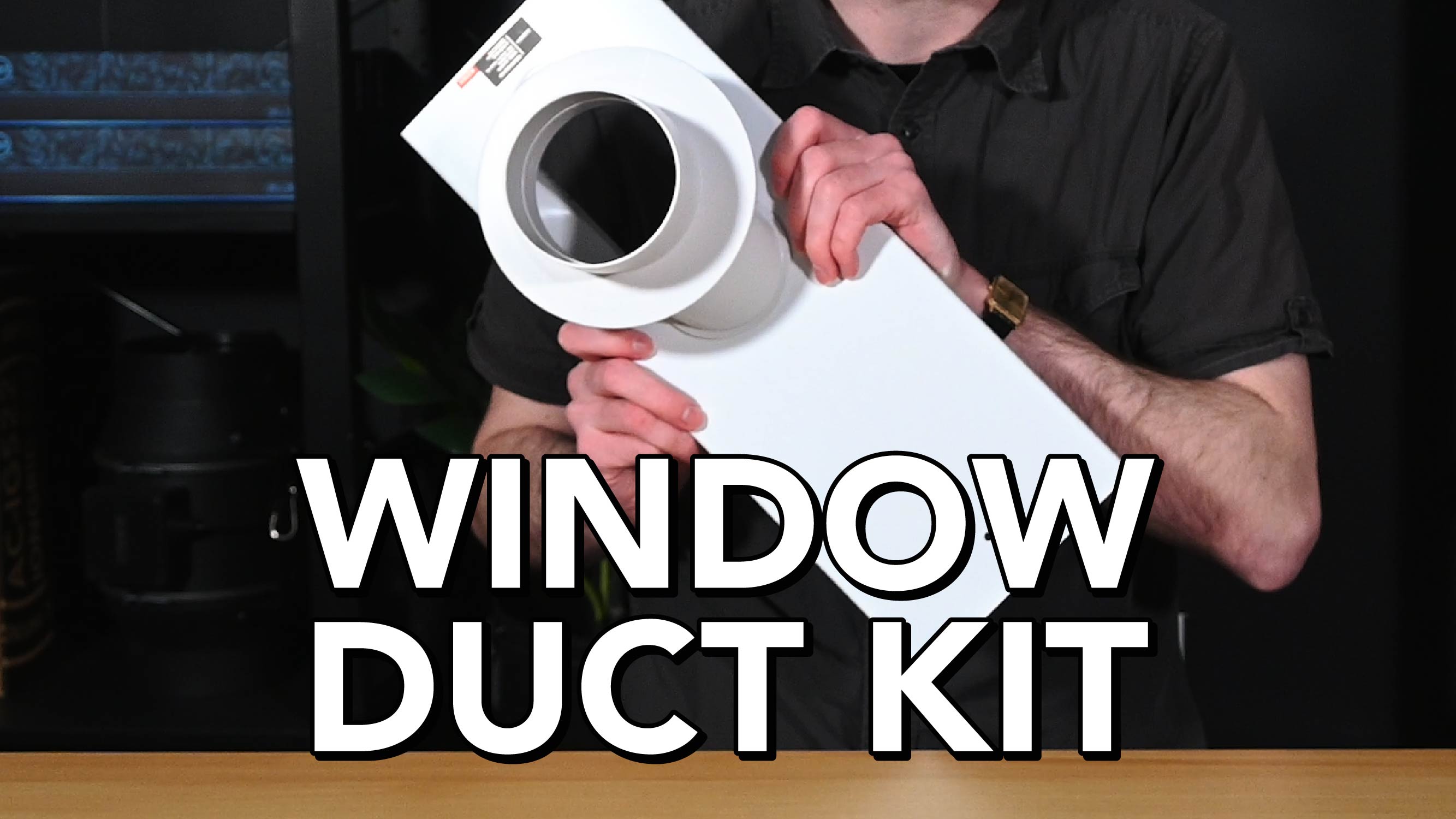 AC Infinity Window Duct Kit, Universal Vent Port for 4” and 6