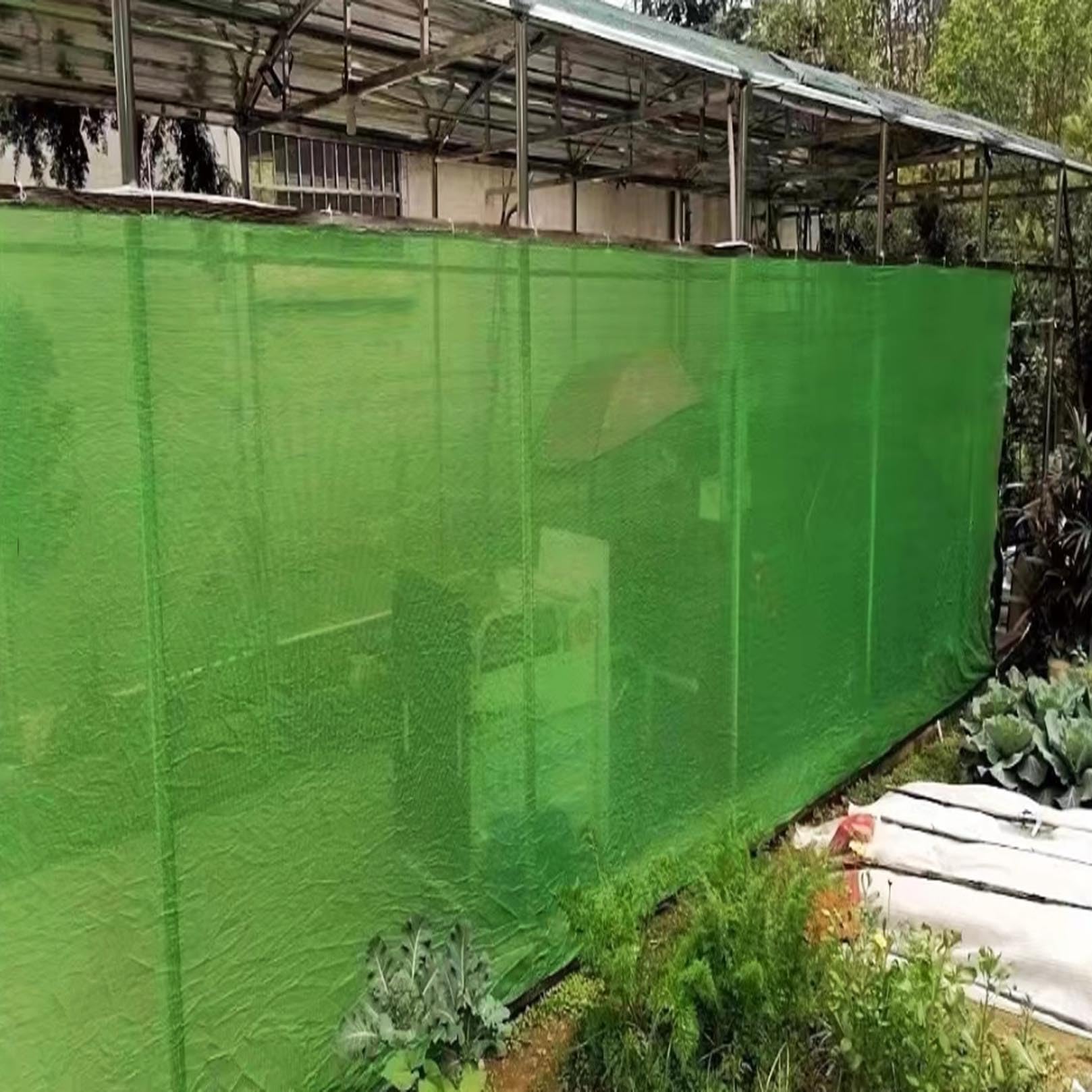 Transpirable Red de Sombra Exterior Planta,Terraza Planta Red de Sombra con Ojales 80% Red de protección Solar Malla de Sombra para Jardín Tela de Sombra