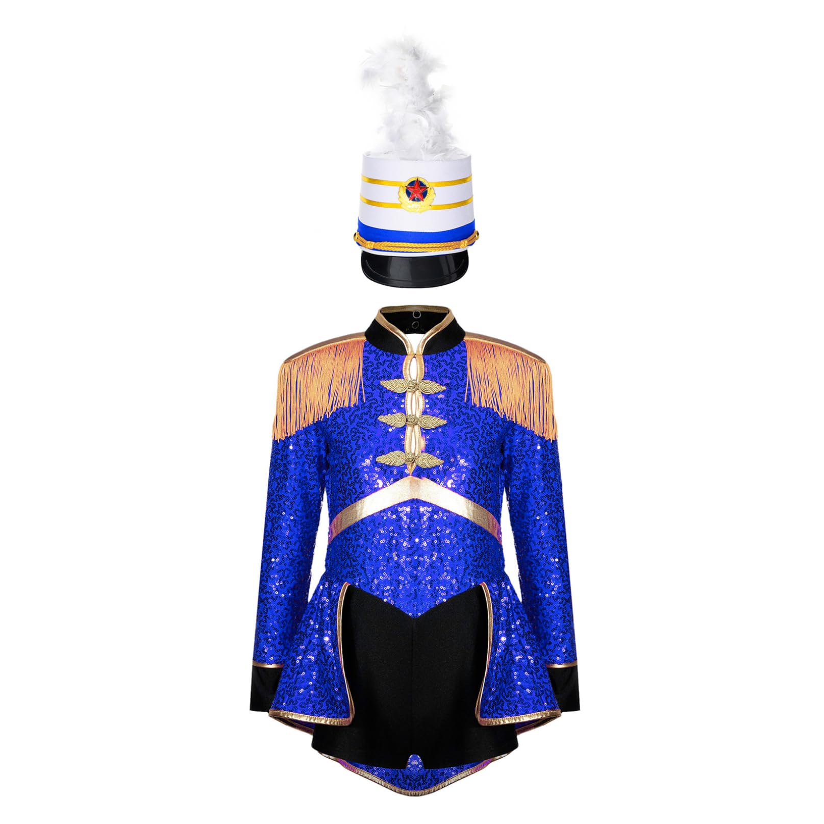 iiniim Ringmaster Body Da Maestro Di Circo Strass Cappello Halloween Festa Carnevale