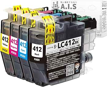 とらじろう　LC412 10セット とらじろう LC412 10セット LC412BK(消耗品・オプション)｜ブラザー