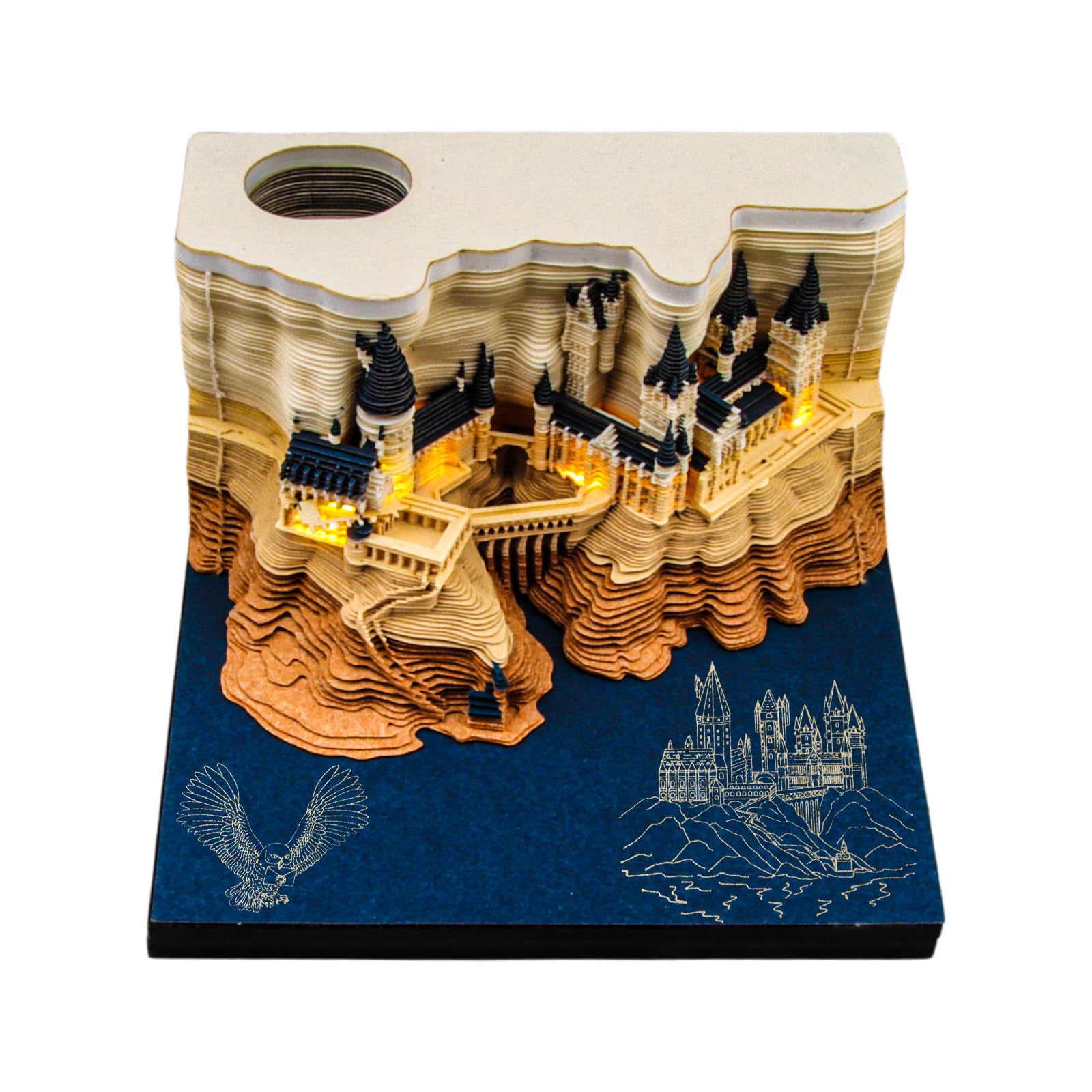 Calendar Tear Away 3D Calendar 2026, 3D Castle Calendar Notepad With ...