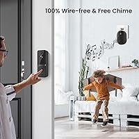 Vista 3 de Timbre de video inteligente inalámbrico con timbre, detección humana AI, audio de 2 vías, vista en vivo HD, visión nocturna, almacenamiento