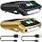 Mudder 2 Pieces LED Clip on Cap Lights USB Rechargeable Cap Flashlight Clip Waterproof Ultra Bright Hat Flashlight Headlamp for Fishing Camping Hand Work (Black,Gold)
