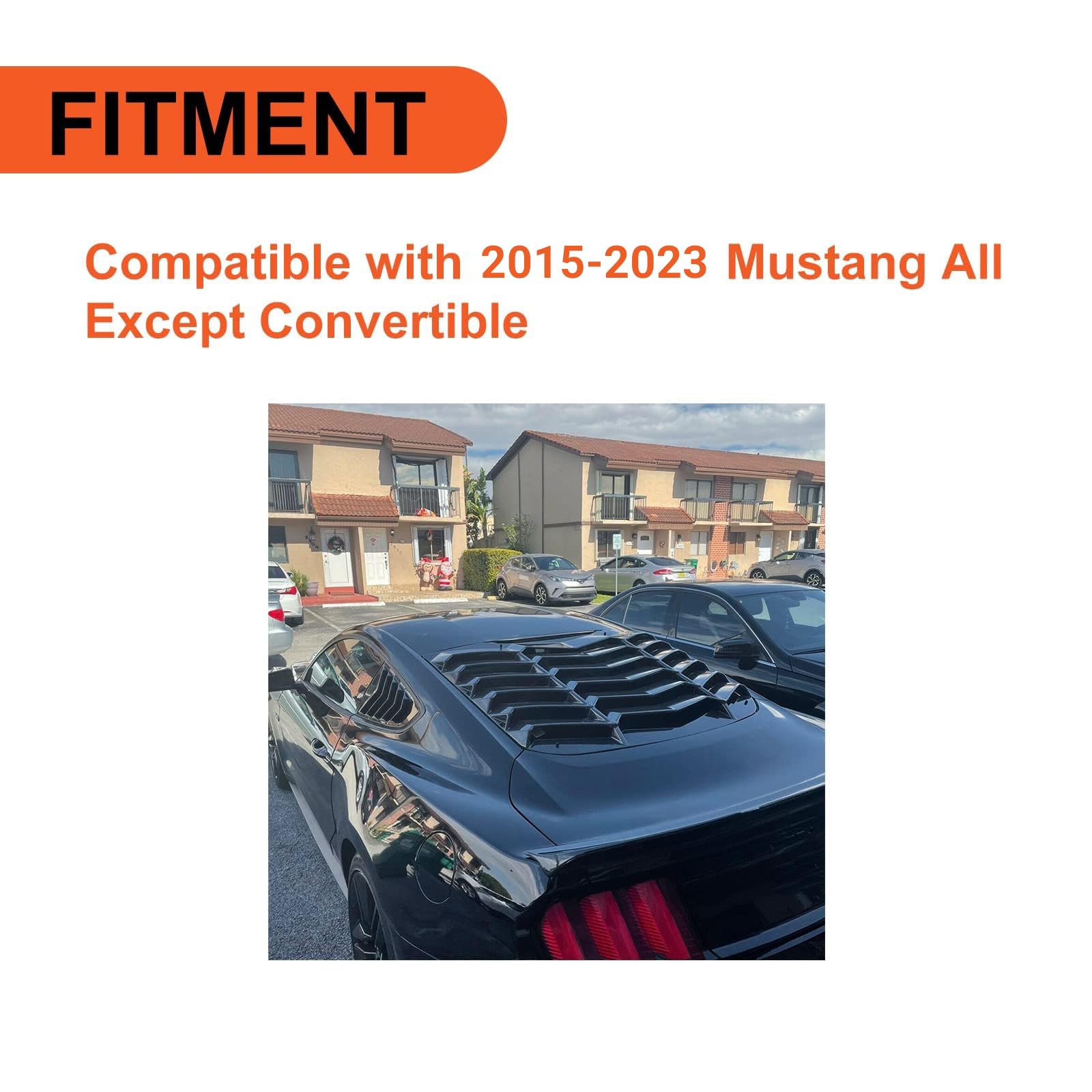 Cubierta Triangular De Pilar De Ventana Delantera Para Ford Mustang 2016+ – Fibra De Carbono, ABS, TESIN, Juego De 2