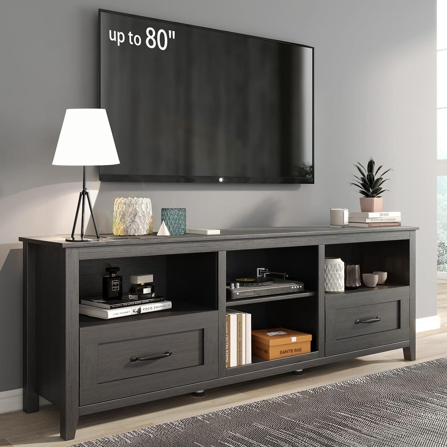hausway TV Stand, Entertainment Center with Storage
