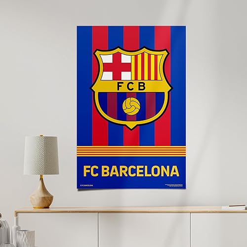 Miniatura 4 de Desert Cactus FC Barcelona - Póster de fútbol de fútbol de 24 x 36 pulgadas, decoración oficial para fanáticos (24 x 36, estilo C)